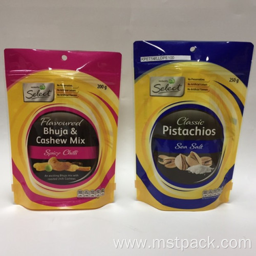 Stand Up Nuts Bag Packaging Plastic Bag